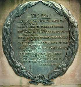Cenotaph Plaque